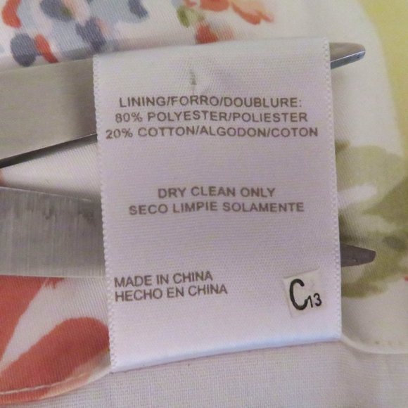 Set 2 Curtain Panels Croscill PRINCESS Rod Pocket 40”x86” Yellow Floral Cottage - Picture 10 of 11